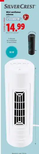 Lidl SILVERCREST Mini-ventilateur colonne offre