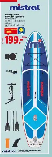 Lidl Stand up paddle polyvalent - gonflable offre