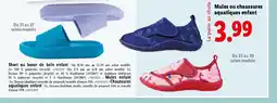 Lidl Mules ou chaussures aquatiques enfant offre