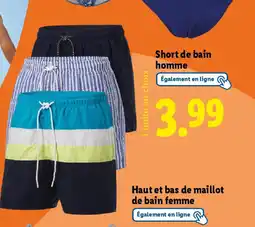 Lidl Short de bain homme offre