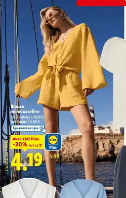 Lidl Blouse en mousseline offre
