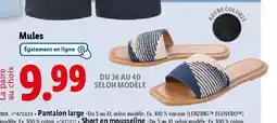 Lidl Mules offre
