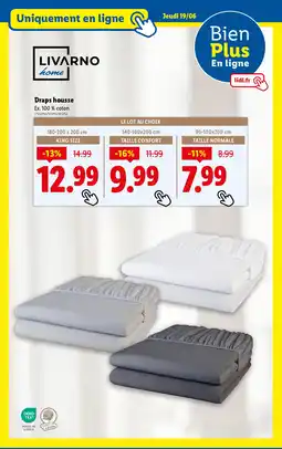 Lidl LIVARNO home Draps housse offre