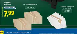 Lidl Sacs pour aspirateur offre