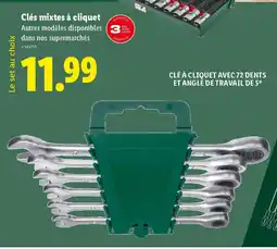 Clés mixtes à cliquet
