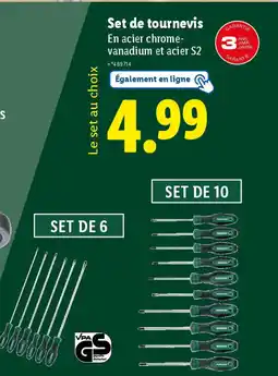 Lidl Set de tournevis offre