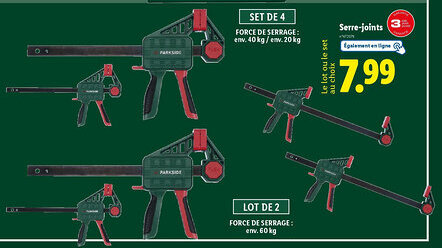 Lidl Serre-joints offre