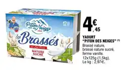 E.Leclerc Yaourt 'Piton des Neiges' offre