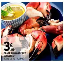 E.Leclerc CRABE EN MORCEAUX SURGELÉS offre