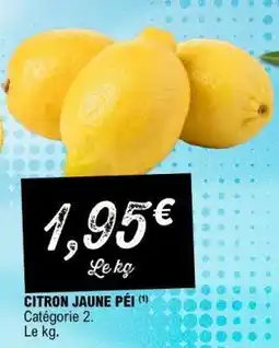E.Leclerc CITRON JAUNE PÉI offre