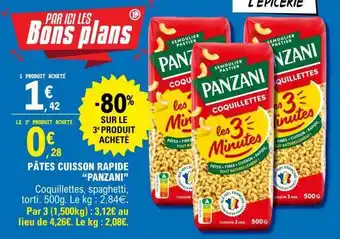 E.Leclerc Pâtes Cuisson Rapide 'Panzani' offre