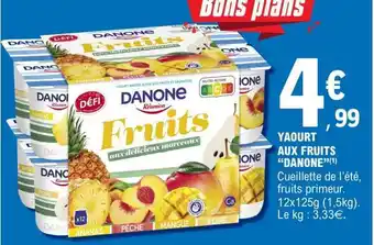 E.Leclerc YAOURT AUX FRUITS “DANONE” offre