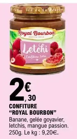 E.Leclerc CONFITURE “ROYAL BOURBON” offre