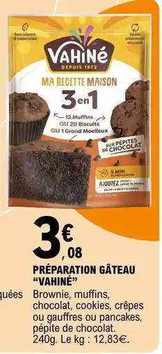 E.Leclerc PRÉPARATION GÂTEAU “VAHINÉ” offre