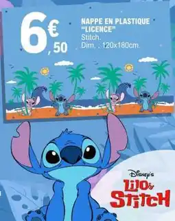 E.Leclerc NAPPE EN PLASTIQUE “LICENCE” offre