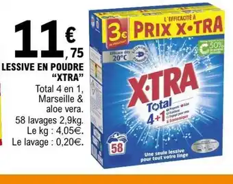 E.Leclerc LESSIVE EN POUDRE “XTRA” offre