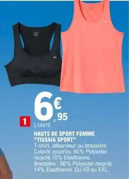 E.Leclerc HAUTS DE SPORT FEMME 'TISSAIA SPORT' offre