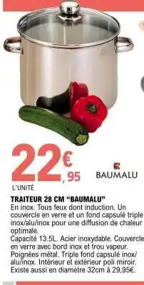 E.Leclerc TRAITEUR 28 CM “BAUMALU” offre