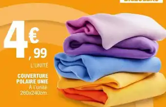 E.Leclerc COUVERTURE POLAIRE UNIE offre