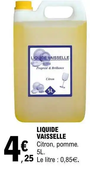 E.Leclerc Liquide vaisselle offre