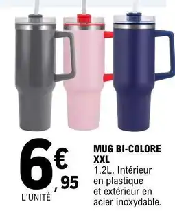 E.Leclerc MUG BI-COLORE XXL offre