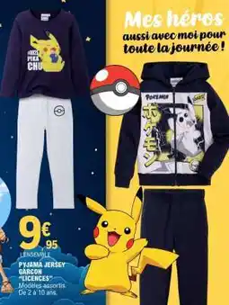 E.Leclerc PYJAMA JERSEY GARÇON LICENCES offre