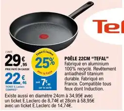 E.Leclerc POÊLE 22CM “TEFAL” offre