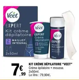 E.Leclerc KIT CRÈME DÉPILATOIRE “VEET” offre