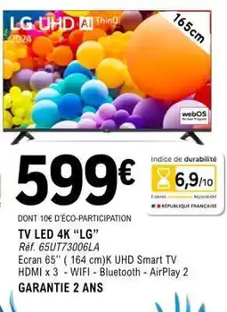 E.Leclerc TV LED 4K “LG” offre