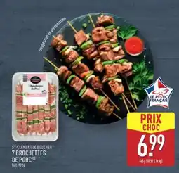 ALDI 7 brochettes de porc offre