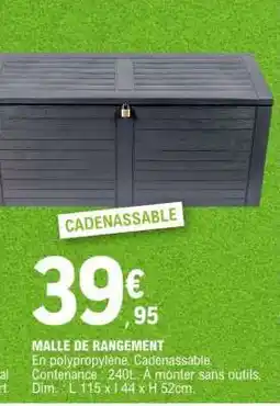 E.Leclerc Malle de rangement offre