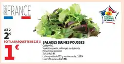 Auchan Salades Jeunes Pousses offre