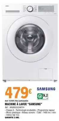 E.Leclerc MACHINE À LAVER “SAMSUNG” offre