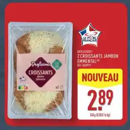 ALDI 2 Croissants Jambon & Emmental offre