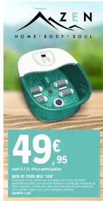 E.Leclerc BAIN DE PIEDS NILE 'ZEN' offre