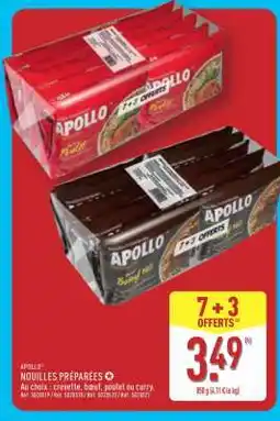 ALDI APOLLO NOUILLES PRÉPARÉES offre