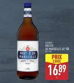 ALDI Pastis de Marseille 45° offre