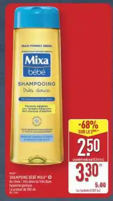 ALDI SHAMPOING BÉBÉ MIXA offre