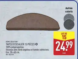 ALDI TAPIS D'ESCALIER 15 PIÈCES offre