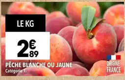 Pêche blanche ou jaune