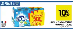 Supeco Lactel Lait U.H.T. Demi-Écrémé Format XL offre