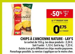 Supeco Lay's Chips à l'ancienne nature offre