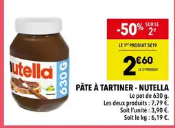 Supeco Nutella Pâte à tartiner offre