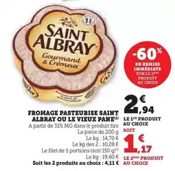 U Express Saint albray - fromage pasteurise offre