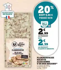 Super U U - flammekueche recette alsacienne de nos regions offre