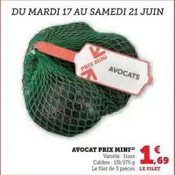 Super U Prix mini - avocat offre