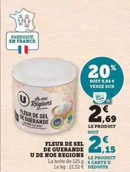 Super U U - fleur de sel de guerande de nos regions offre