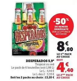 Super U Desperados - 5,9° offre