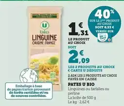 Super U U - pates bio offre