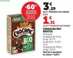 Super U Nestlé - cereales bio offre